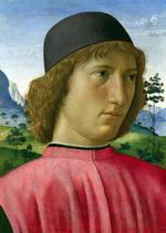 欧洲12-19世纪油画六_GHIRLANDAIO, Domenico - Portrait of a Young Man in Red